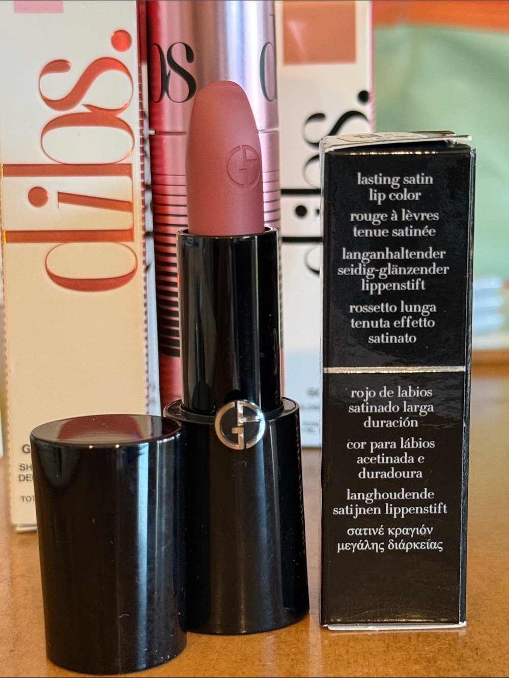 Giorgio Armani Satin Lipstick Rose Mauve Nude